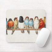 Tapis De Souris Une perche d'oiseaux Illustration de la perche Vin (Avec souris)