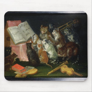 Tapis De Souris Une réunion musicale des chats