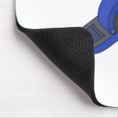 Tapis De Souris Une roue bleue (Coin)