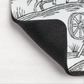 Tapis De Souris Une scène de pays avec une rotation de femme (Coin)