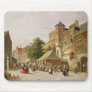 Tapis De Souris Une scène de rue à Amsterdam