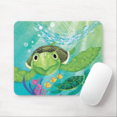 Tapis De Souris Une Secourt de tortue de mer (Avec souris)