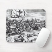 Tapis De Souris Une section d'une carte de Milan, 1640 (Avec souris)