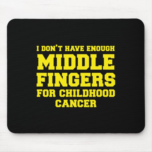 Tapis De Souris Une sensibilisation amusante au cancer chez les en (Devant)