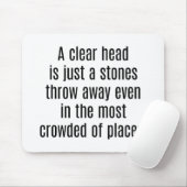 Tapis De Souris Une Souris À Tête Claire (Avec souris)