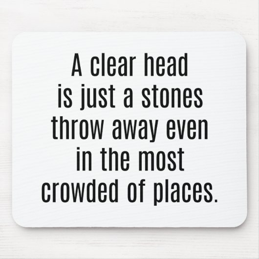 Tapis De Souris Une Souris À Tête Claire (Devant)