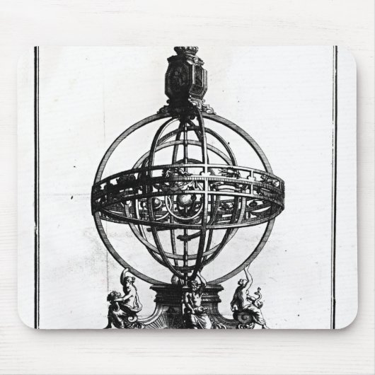 Tapis De Souris Une sphère armillaire du système Copernican (Devant)