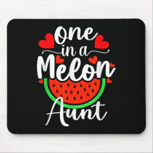 Tapis De Souris Une tante pastèque en melon Tante d'été