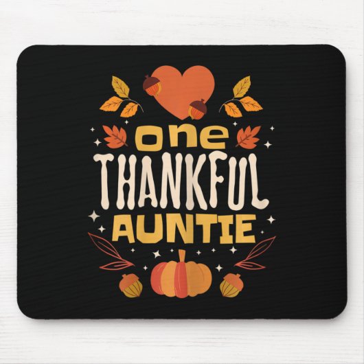 Tapis De Souris Une Tante Remerciée Chute Tante Thanksgiving (Devant)