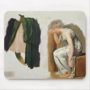 Tapis De Souris Une toge et un Camille verts