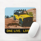 TAPIS DE SOURIS UNE VIE. VIVE-LE. (Avec souris)