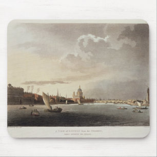 Tapis De Souris Une vue de Londres de la Tamise, 1809