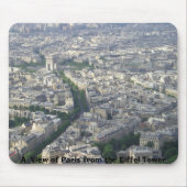 Tapis De Souris Une vue de Paris de Tour Eiffel (Devant)
