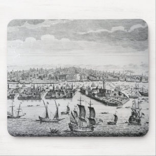 Tapis De Souris Une vue de perspective de la ville de Venise