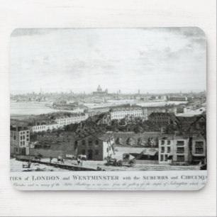 Tapis De Souris Une vue des villes de Londres et de Westminster