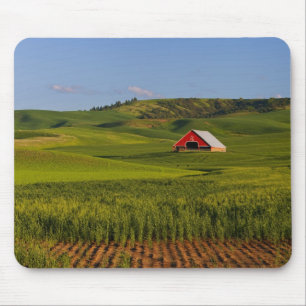 Tapis De Souris Une vue panoramique d'une grange à Moscou Idaho.