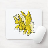 Tapis De Souris Uni jaune (Avec souris)