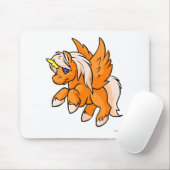Tapis De Souris Uni orange (Avec souris)
