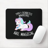 Tapis De Souris Unicorn Diabetes Warrior Gift (Avec souris)