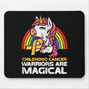 Tapis De Souris Unicorn Enfance Cancer Les guerriers sont magiques
