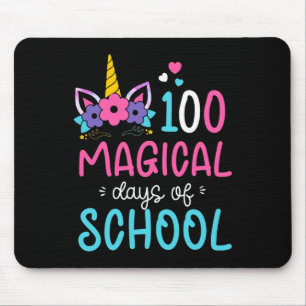 Tapis De Souris Unicorn Joyeux 100ème Jour 100 Jours Magiques De L