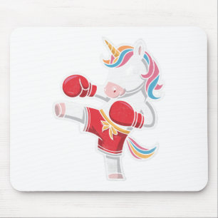 Tapis De Souris Unicorn Kickboxer Kickboxing Kickbox Kickboxeurs
