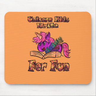 Tapis De Souris Unicorn Les Enfants Écrivent Pour S'Amuser