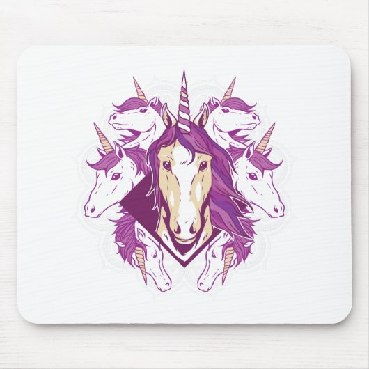Tapis De Souris Unicorn mandala (Devant)