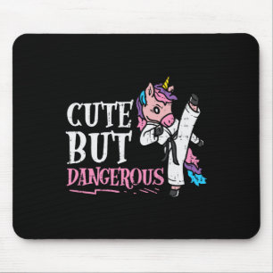 Tapis De Souris Unicorn Mignonne Mais Dangereux Karate Taekwondo G