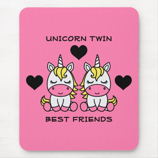 Tapis De Souris Unicorn Twin Sister (Devant)