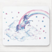 Tapis De Souris Unicorne arc-en-ciel (Devant)
