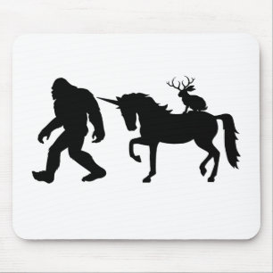 Tapis De Souris Unicorne, Bigfoot, Jackalope