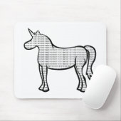 Tapis De Souris Unicorne binaire (Avec souris)