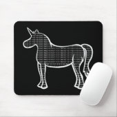 Tapis De Souris Unicorne binaire (Avec souris)