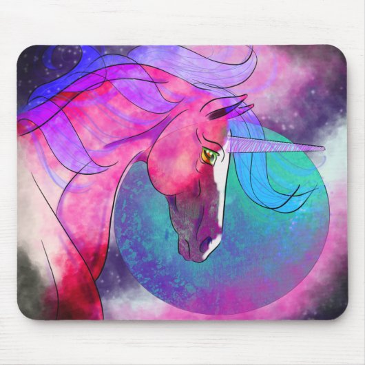 Tapis De Souris Unicorne cosmique 7 (Devant)