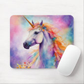 Tapis De Souris Unicorne couleur Pastel (Avec souris)