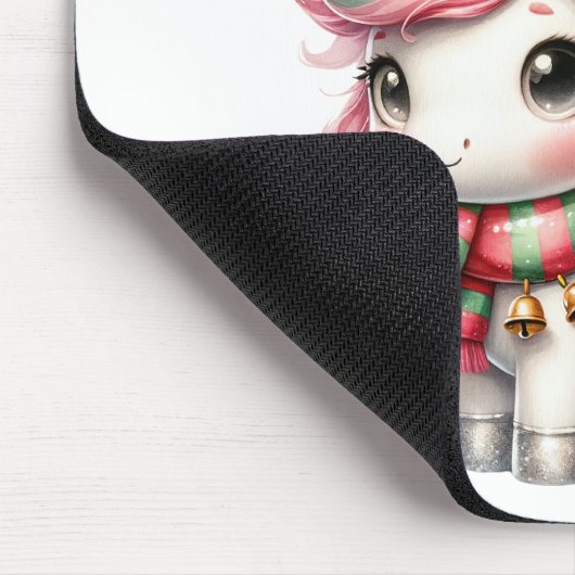 Tapis De Souris Unicorne de Noël personnalisée Mousepad (Coin)