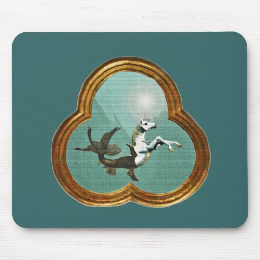 Tapis De Souris Unicorne marine Mousepad (Devant)