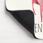 Tapis De Souris Unicorne nordique rose avec Mane noir (Coin)