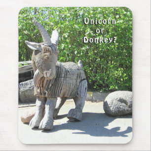 Tapis De Souris Unicorne ou âne ? Palanga, LITUANIE -