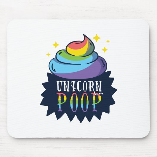 Tapis De Souris Unicorne Poop (Devant)
