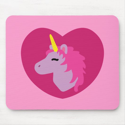 Tapis De Souris Unicorne rose (Devant)