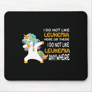 Tapis De Souris Unicorne Sensibilisation À La Leucémie Chez Les Fe