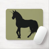 Tapis De Souris Unicorne Silhouette Mousepad (Avec souris)