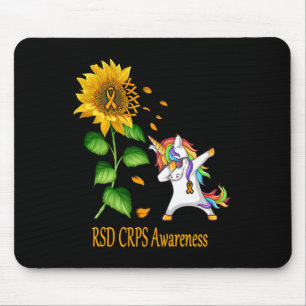 Tapis De Souris Unicorne Tournesol RSD Sensibilisation à la RPS