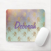 Tapis De Souris Unicornes d'or (Avec souris)