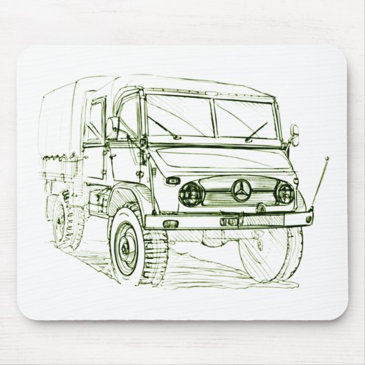 Tapis De Souris Unimog 401 Doka (Devant)