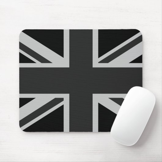 Tapis De Souris Union Jack noir Mousepad (Avec souris)