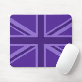 Tapis De Souris Union Jack violette vibrante (Avec souris)