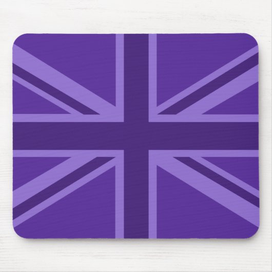 Tapis De Souris Union Jack violette vibrante (Devant)